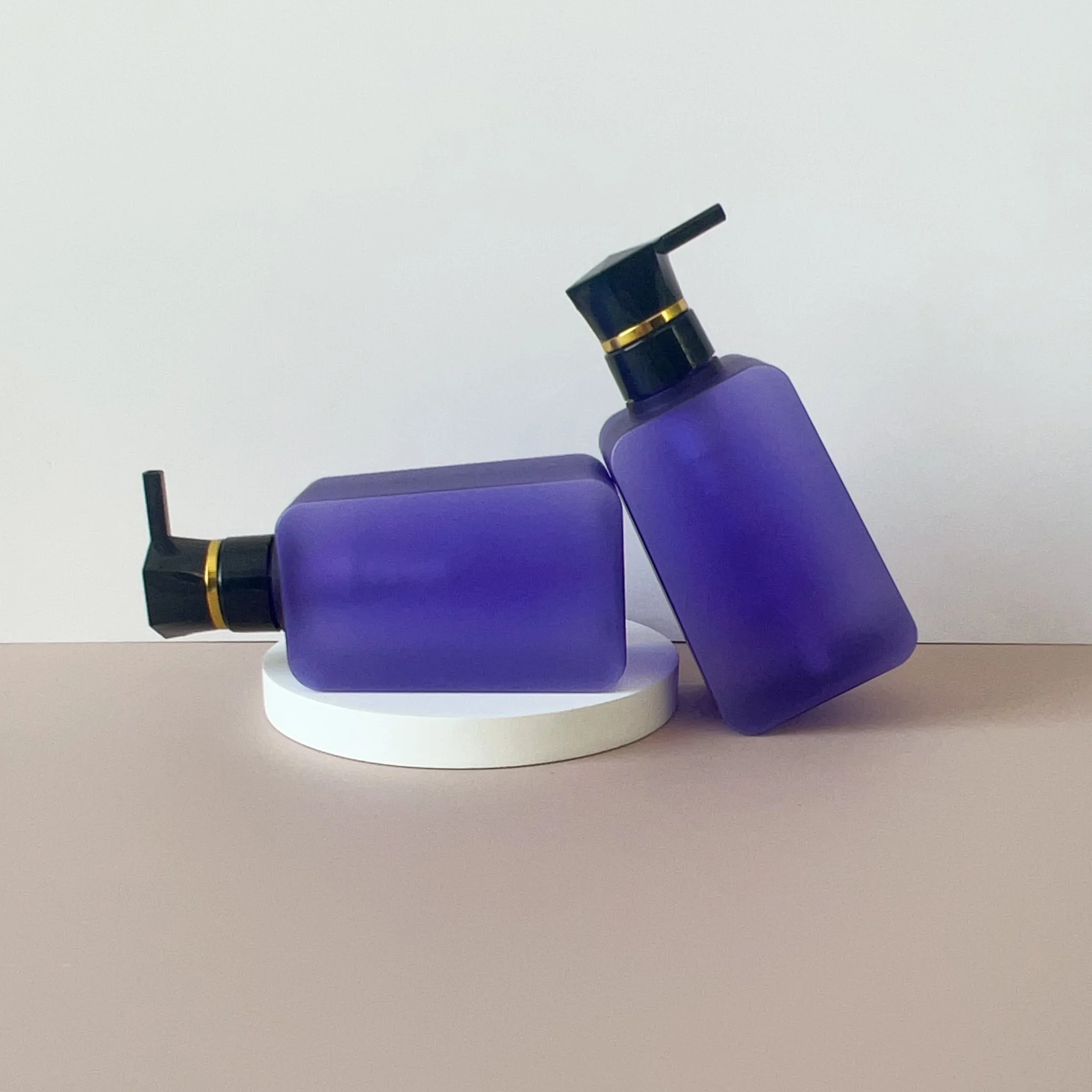 50ml 250ml 450ml 750ml PETG Cosmetic Packaging Bottle Plastic Square Shampoo Empty Lotion Pump Bottle