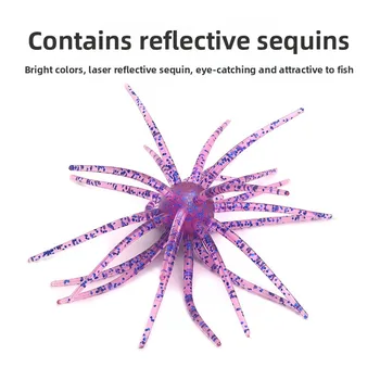 CHEERY Floating Bionic Crankbait Lifelike Sea Urchin-Shaped Soft Lure Black-Pit Wild-Water Mandarin Fish Bait Cross-Border – Soft Lure – view 3