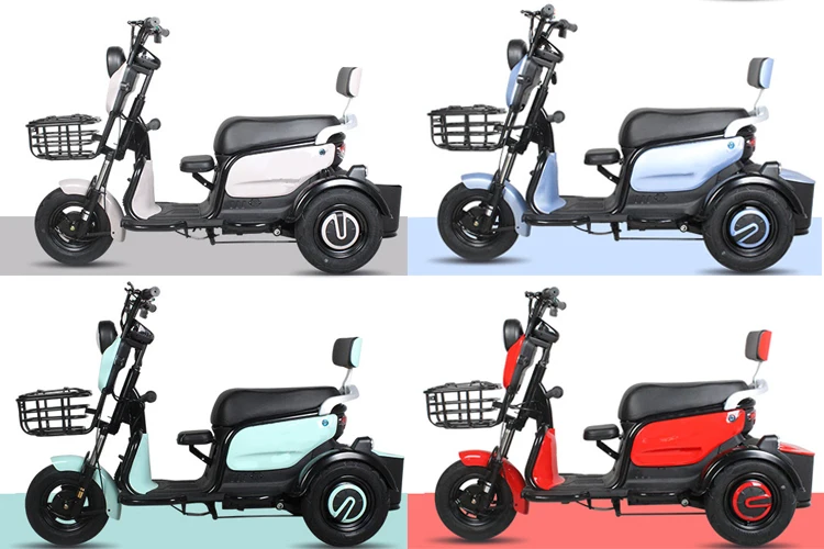 Three Wheel Double Seat Electric Electric Tricycle for Adults