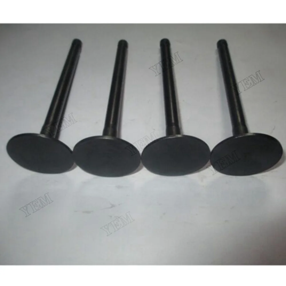 For Yanmar Engine 4TNV84 Exhaust Valve 4 Units 1 Set YM129100-11130