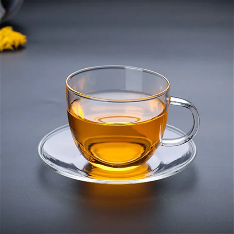 Mini Clear Turkish Coffee Tea Cup Set High Borosilicate Glass