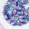 Gioielli blu crema rosa cerchio rosso