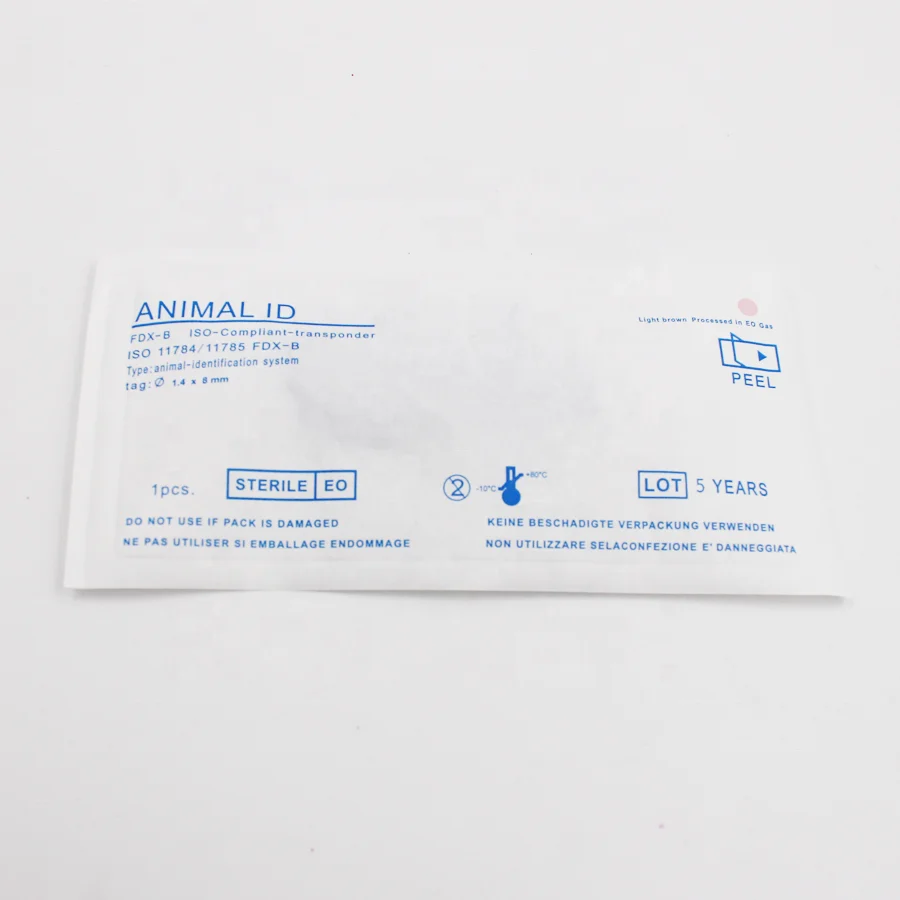 Disposable Tracking Identification Chip Dog NFC Pet Animal Microchip Syringe