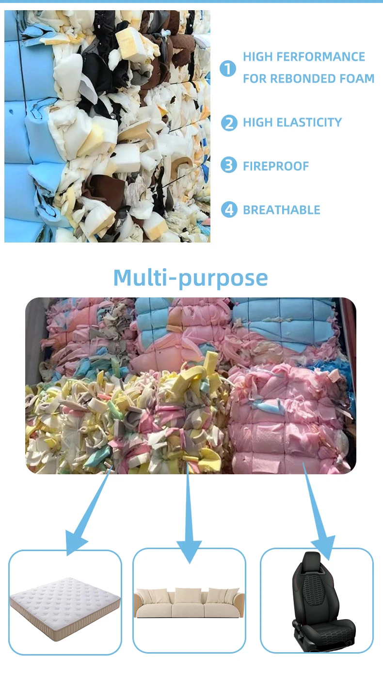 Clean And Dry Recycled Plastic Pu Foam Scraps Plastic Foam Scraps Pu