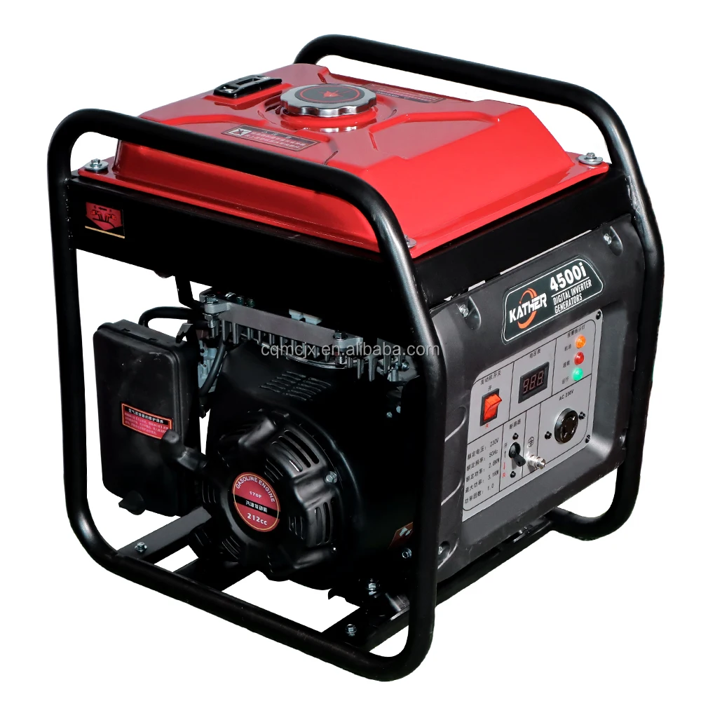 3000w Small Outdoor Home Backup Power Gasoline Generator Recoil Start Open Frame Inverter Generator 3kva Gas Generators details