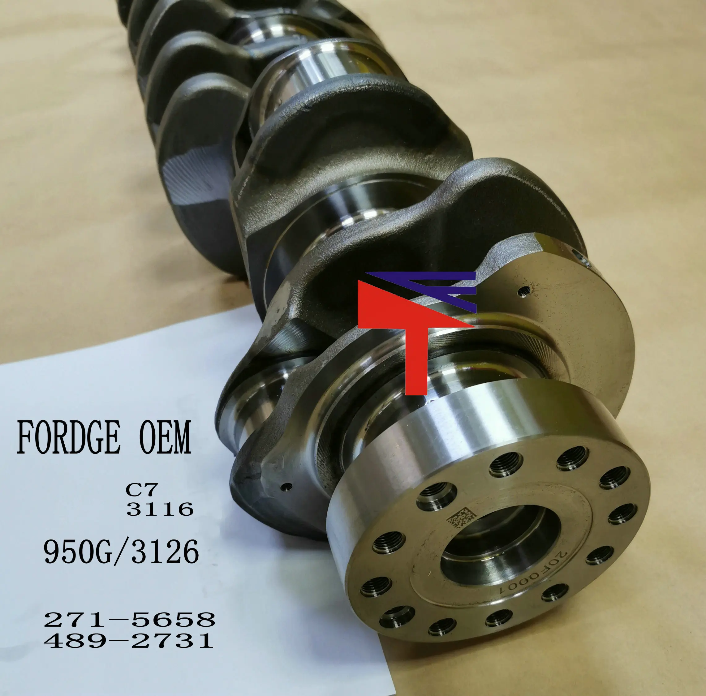 Manivela do motor da maquinaria, eixo de motor 489-2731 271