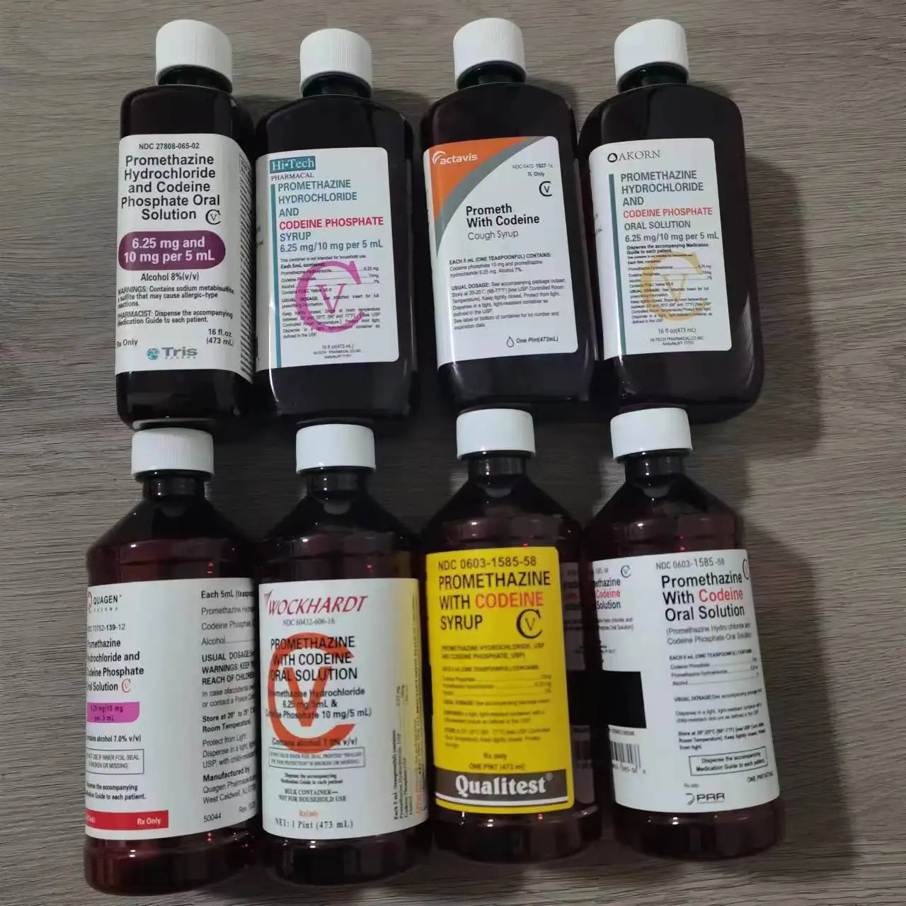 16oz 500ml Empty Amber Cough Syrup Wockhardt Hi-tech Actavis Bottle ...