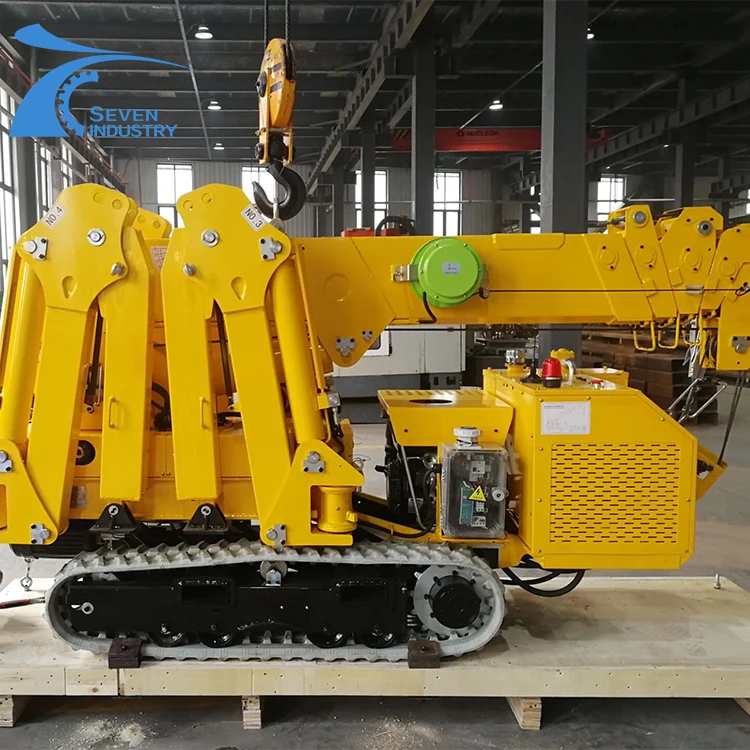 1 Ton Mini Spyde Crane Crawler Light Movable Crawler Spider Crane Company