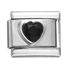 0253 Heart-Shaped Black Gemstone