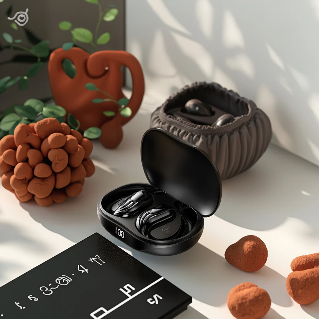 2025 New Private Model OWS Wireless for Bluetooth Ear-Hanging TWS Headset LED Digital Di aperçu 3