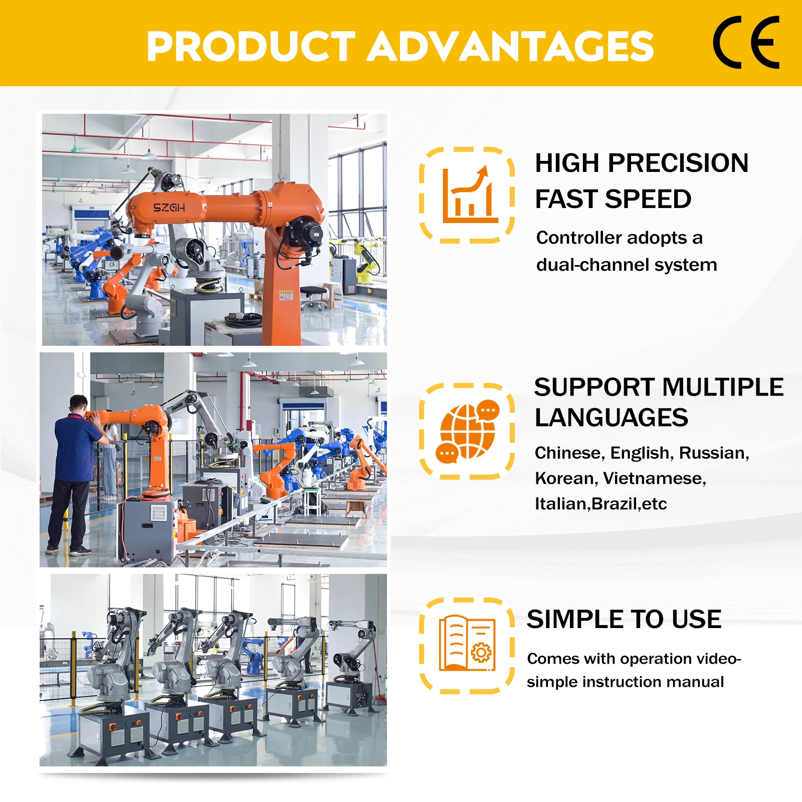 Alibaba.com: 4-axis mini industrial robot arm for palletizing and pick ...