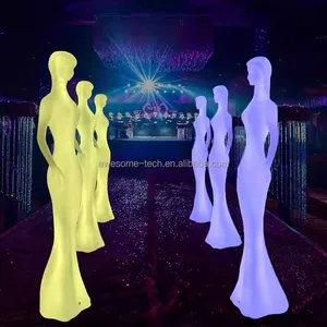Modern New Design Mannequins Art Floor Lamp Outdoor Multi-colored Plastic Human Statue Light Standing Floor Lamp