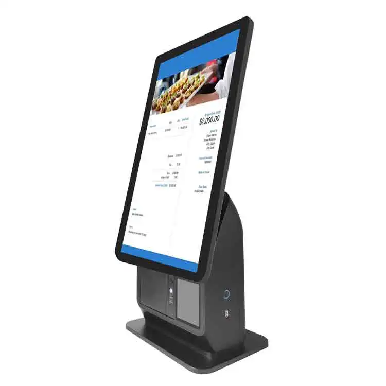 Все в одном, pos-система 21,5 дюйма, настенный сенсорный экран для быстрого питания, киоск для заказа для ресторанов