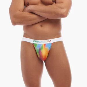 Custom Men Underwear Thongs Jockstraps Cotton Elastane Soft Comfortable Wide Waistband Spandex Gay