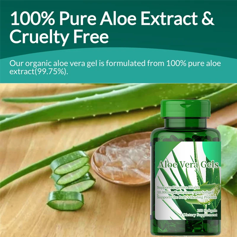 Wholesale Health Living Supplement Capsule Aloe Vera Gel Extract 1000 mg  /250 Capsules/bottled Aloe Vera Softgels Capsule| Alibaba.com