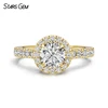 14K Yellow Gold-Round Brilliant Cut