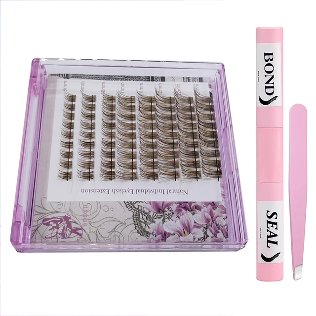 New Trend 10D lashes C curl- 6mm, 8mm, 10mm, 12mm custom Black Dark Brown eyelash clusters  to place at home