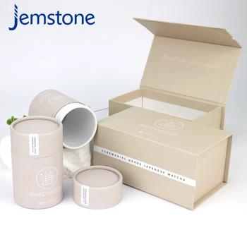 Custom Product Sets Kraft Brown  Kraft Printed  Paper Tube Gift Box Food  Packaging Luxury  Cardboard Tube