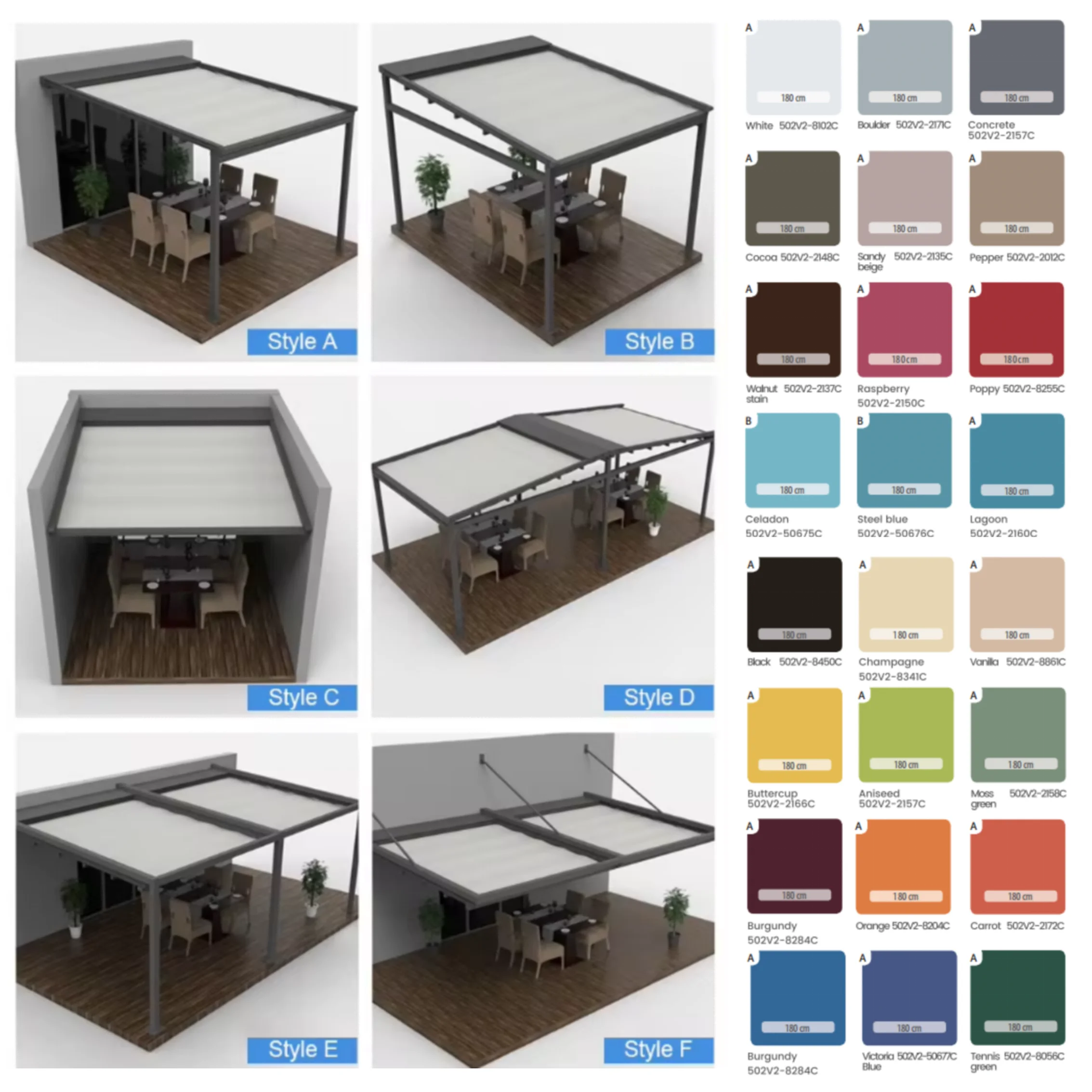 Retractable Roof Outdoor Waterproof PVC Pergola Aluminum Motorized Electric Folding Roof Patio Sun Shade Awning Automatic Canopy