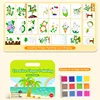 Peinture au doigt DIY - Édition Plantes, Palette d'impression 12 couleurs