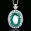 Emerald pendant with Chopin chain