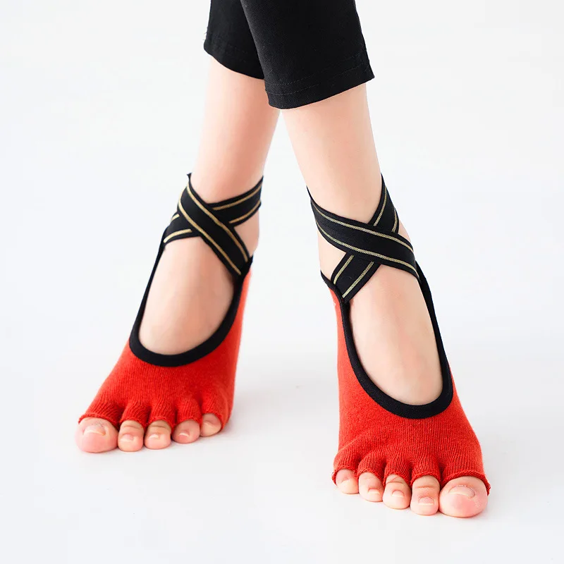 Half Toe Socks with Grip Perfect for Yoga and Pilates