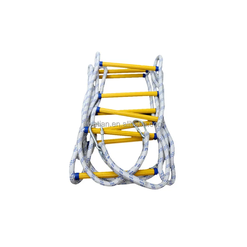 Soft Ladder Fire Escape Epoxy Resin Climbing Non-slip Wear-resistant Aerial Work Engineering Insulated Polyester Rope Ladder