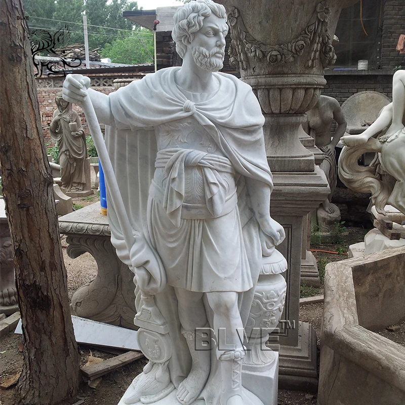 伝統的な石彫 立像 中型 カスタマイズされたギリシャスタイルのフィギュア像大理石の水噴水 Mfb