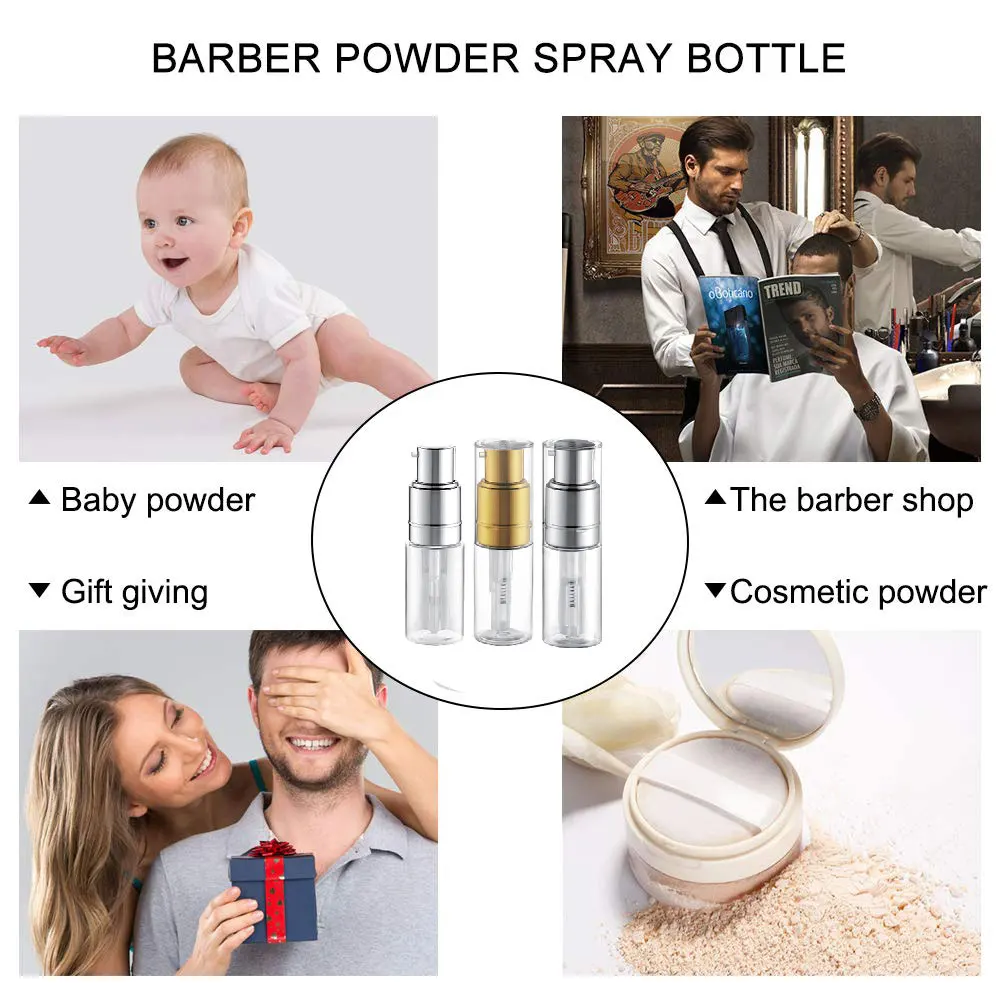 30ml 35ml 50ml 60ml 80m 120ml Empet Hair Dry Shampoo Bottle Pet Glitter Powder Spray Bottle Dispenser With Customized logo