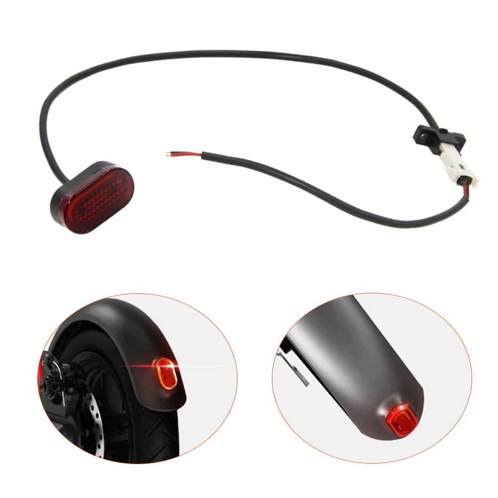 Hot Selling Xiaomi M365 Mijia Electric Scooter Accessories Warning Light Rear Tail Lamp with Buckle and Extension Cable