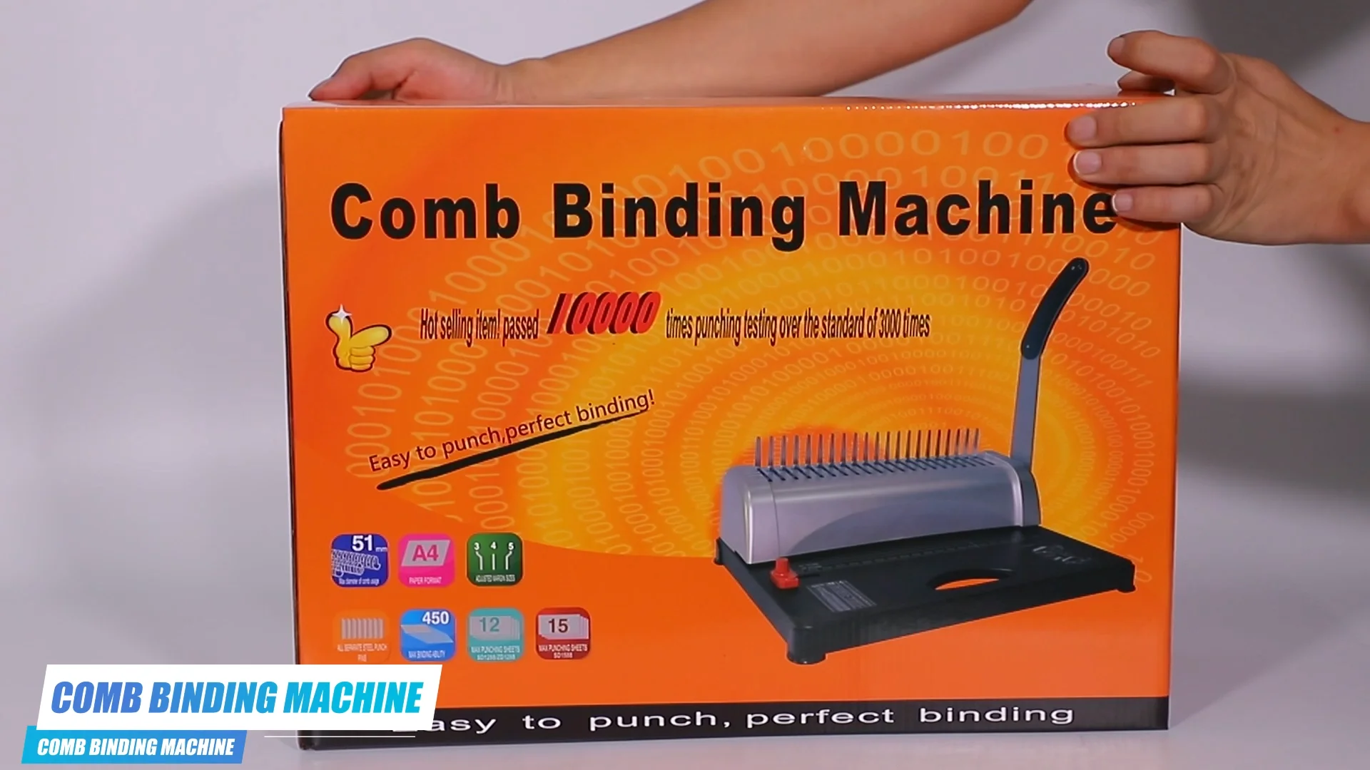 A4 Size Automatic Hot Melt Glue Perfect Binder Book Binding Machine