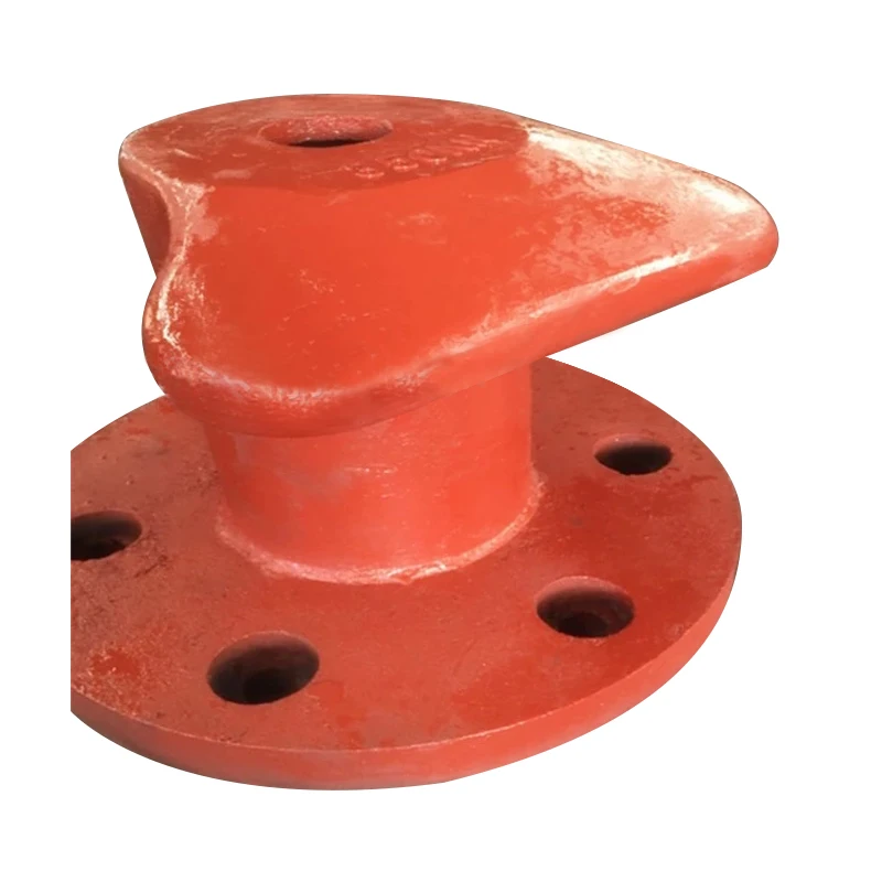 Изготовленные на заказ сварные стальные пластины/чугунные крестообразные морские Швартовочные болларды тройного типа для