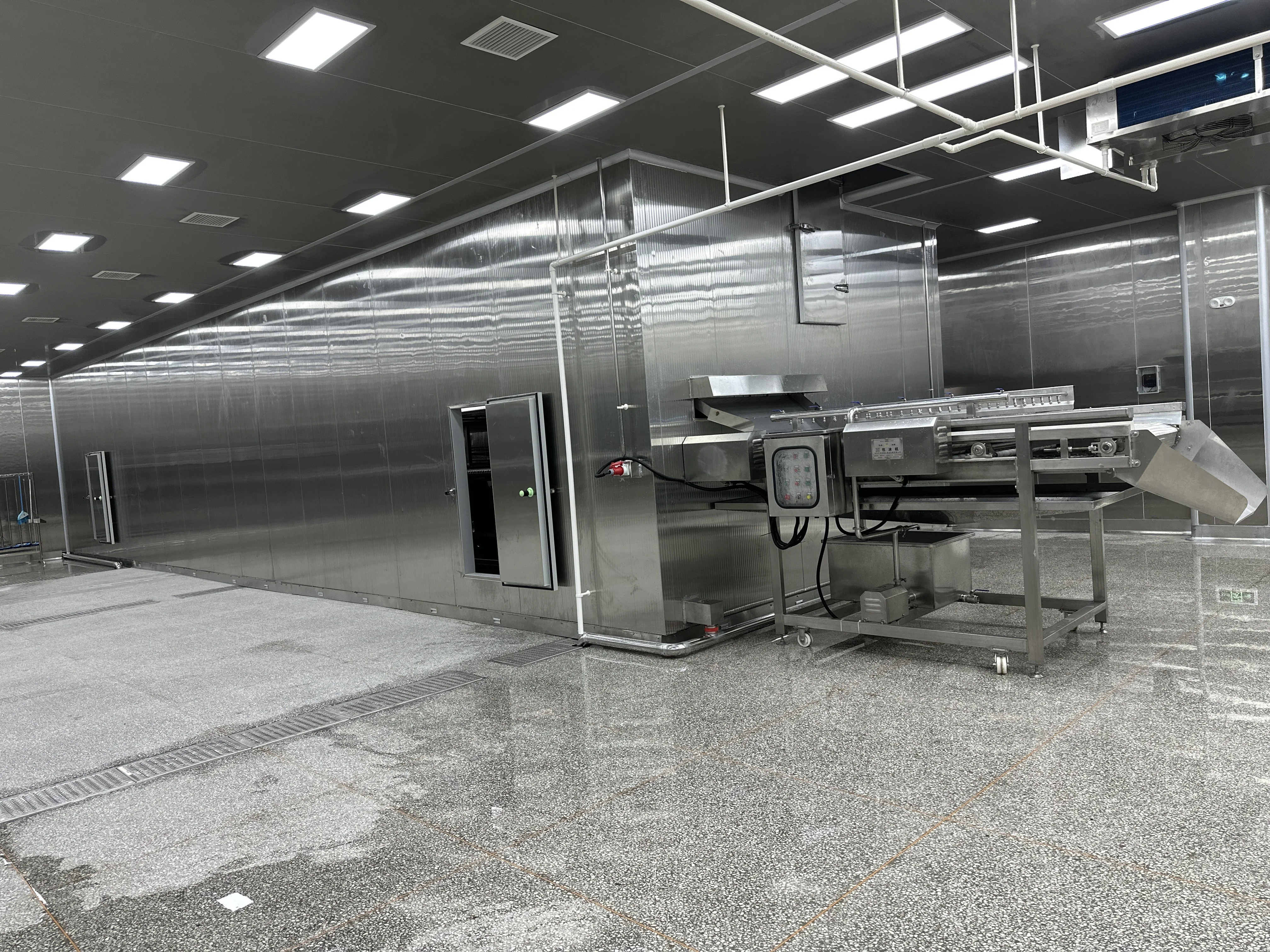 Customized spiral freezer for efficient rapid freezing for food processing