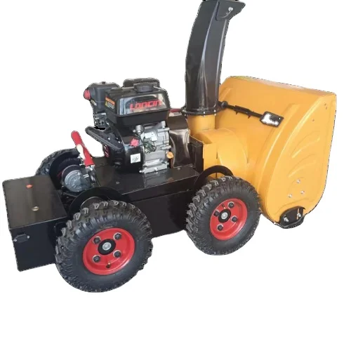 Remote-controlled Wheeled Electric Snow Sweeper and Tracked Snow Sweeping and Lawn Mowing All-in-one Machine for Sale