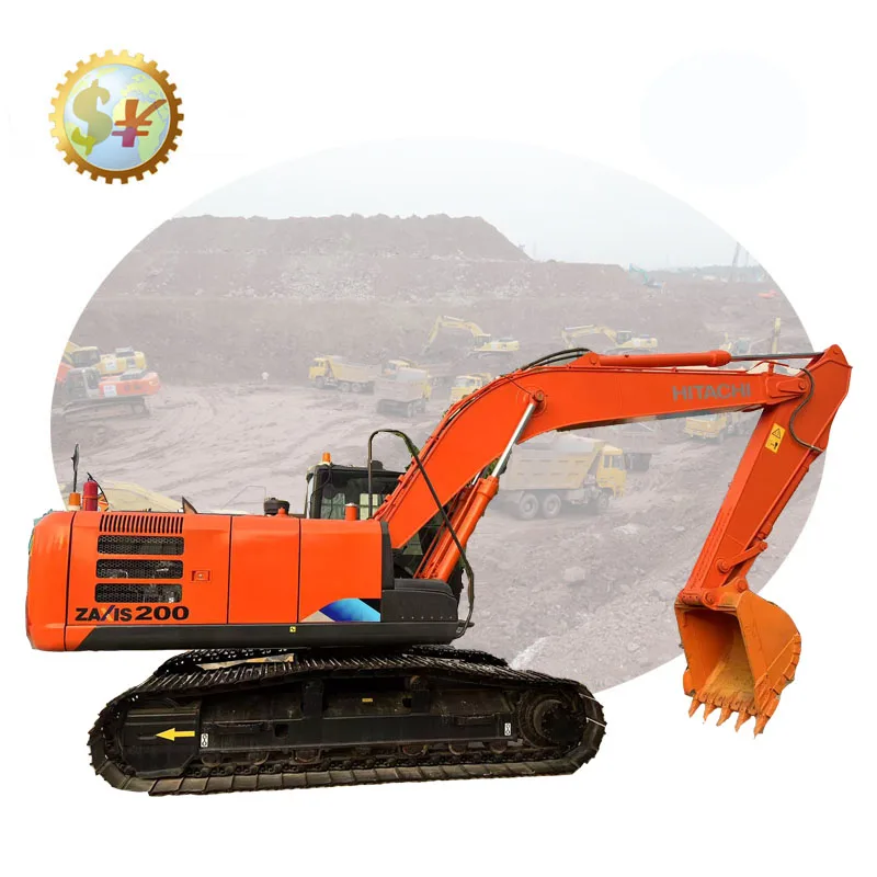 Original Painting Japan Hitachi ZX200-3 Crawler Excavator