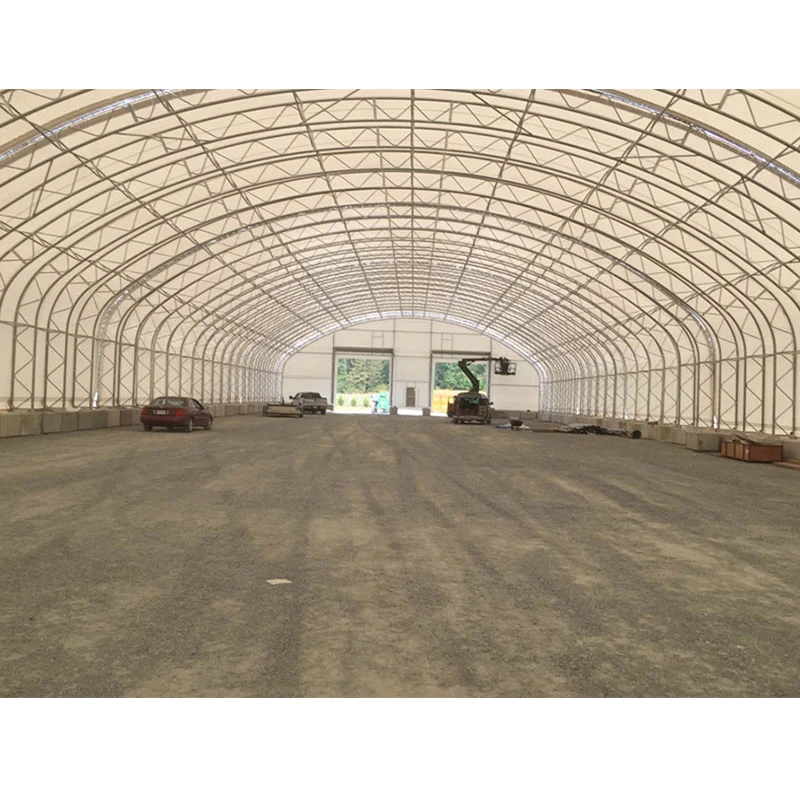 PVC Fabric Tensioned Double Truss Steel Frame Storage Industrial Savings   Aircraft  Hangar Tent