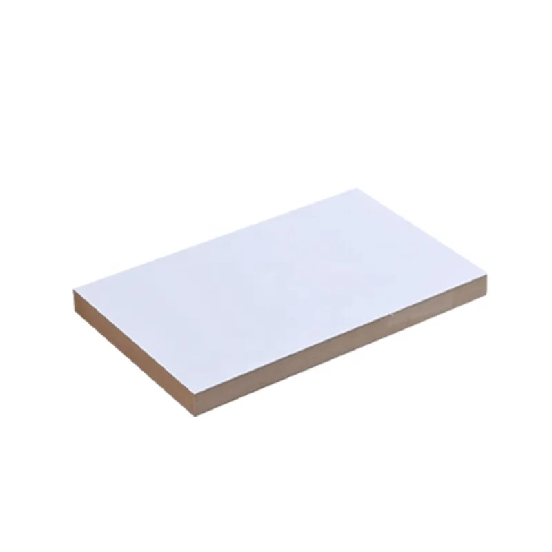 High Density PET/ Melamine Faced Compact Fiberboard Sheets 4X8 Fiberboards 12Mm for Furniture