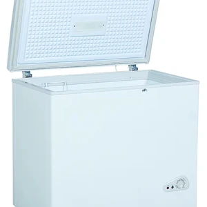 2026 New Style 238L High Quality Single Door Horizontal Deep Chest Freezer Manual Defrost Built-In Energy-Saving for Supermarket