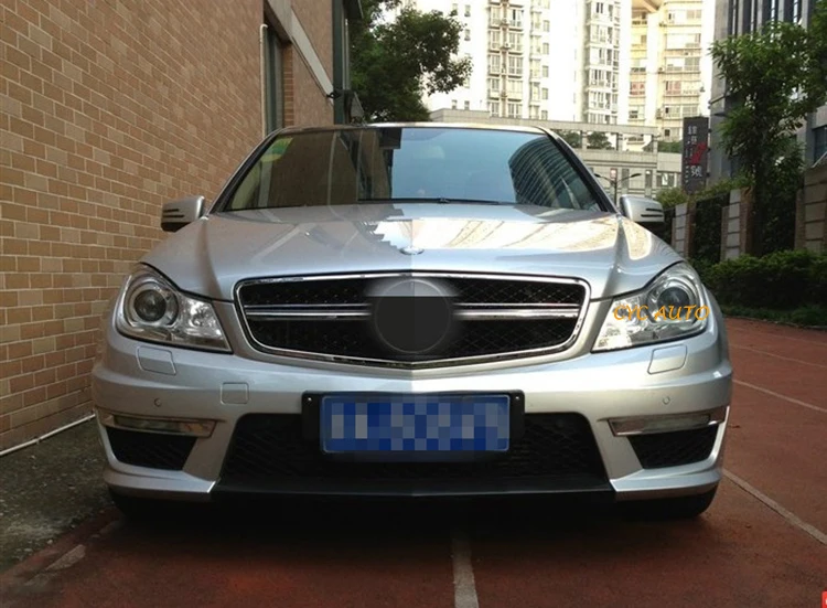 C Class Car Parts W204 for Mercedes Benz C63 Bodykit Full Bumper C180 C200 C260 C300 2011 2013