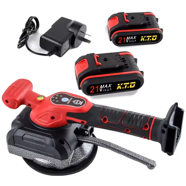 21v Automatic Tile Vibrator Leveling Machine 5 Speed Adjustable Suction Cup  Hand-held Tile Vibration Tiling Machine