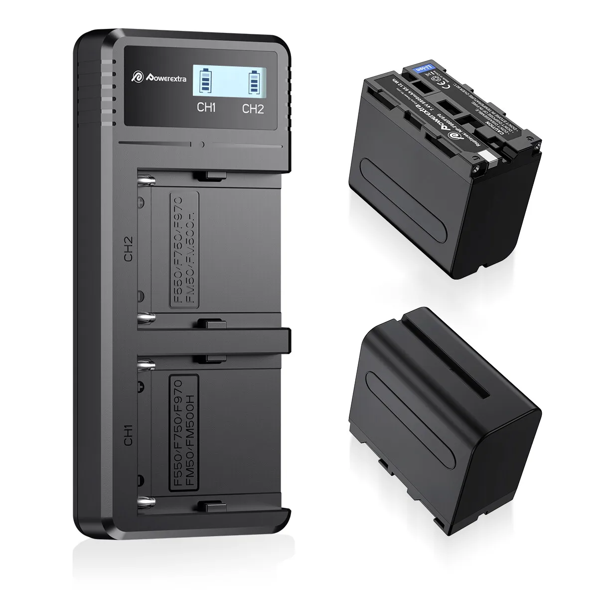 Powerextra Hot selling Replacement Sony NP-F970 Digital Battery For Sony NP-F970, NP-F930, NP-F950, NP-F960