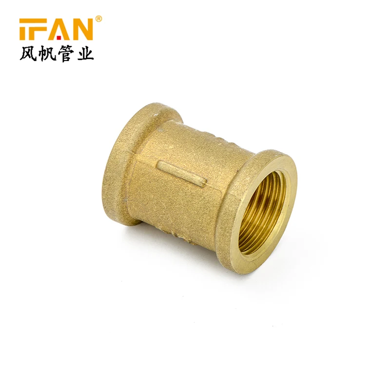 New Brass Fitting IFANPLUS Brass Threaded Fitting 1/2" Socket 3/4" Coupling 1" Adapte