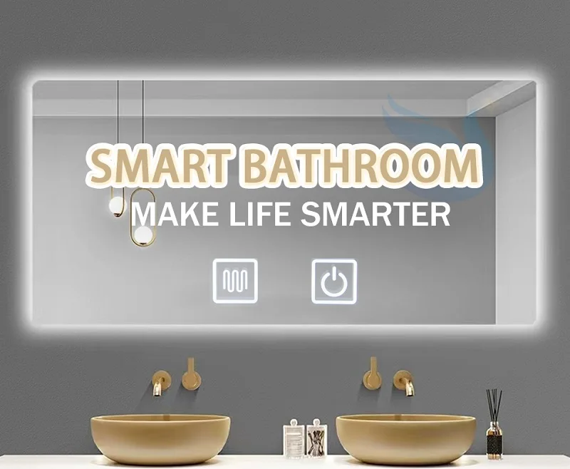 Smart Homebathroom Anti Fog36W Monochrome Tricolor Leddimmer  Mirror Touch Sensor Switch factory