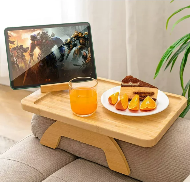 Reposabrazos De Bambú Con Clip Para Sofá,Mesa Con Bandeja,Organizador Para  Bebidas/control Remoto/aperitivos - Buy Sofá Reposabrazos Clip Bandeja,Mesa  De Bambú,Sofá Reposabrazos Organizador Product on Alibaba.com