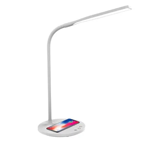 Factory Price and High Quality 15W Fast Charging Touch Sensor Flexible Led Desk Lamp With Wireless Charger