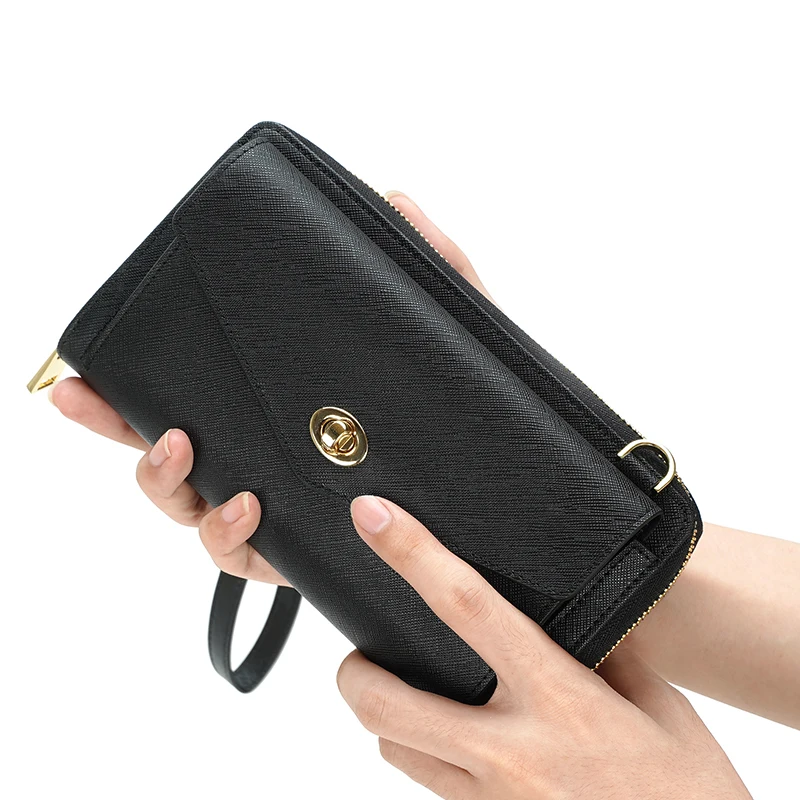New Design Handbag Women Single Shoulder Bag Crossbody Bag for Girl Wallet RFID Lipstick Genuine Leather Mobile Phone Bag