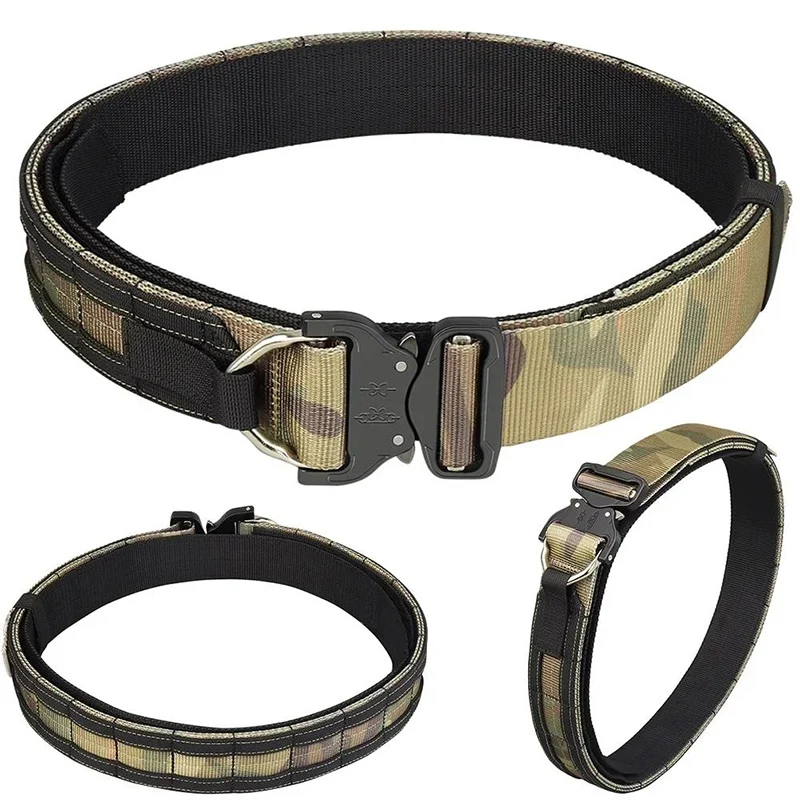 High Quality Multifunctional Camping Tactical Belt with Medical Bag Dump Pouch Set Quick Release Nylon Training Tactical Belt