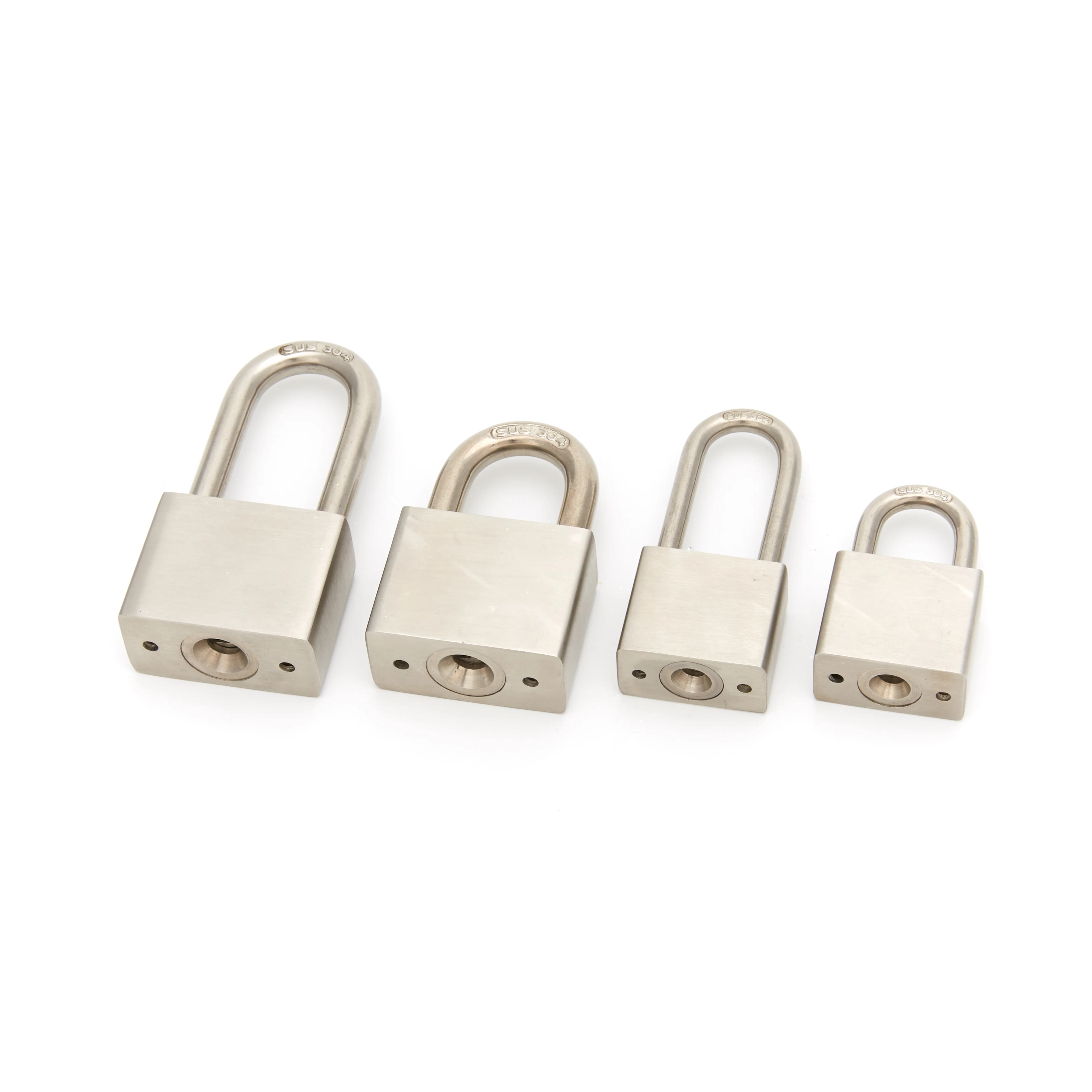 304 stainless steel copper square blade key padlock