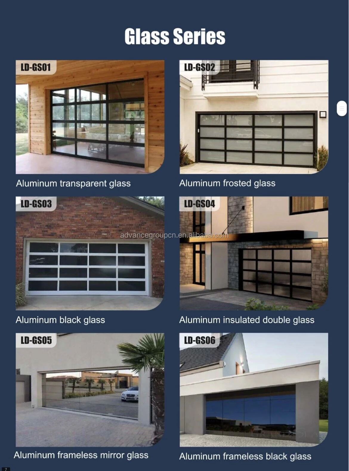 16x8 Modern Aluminum Tempered Full View Glass Garage Door Buy Garage