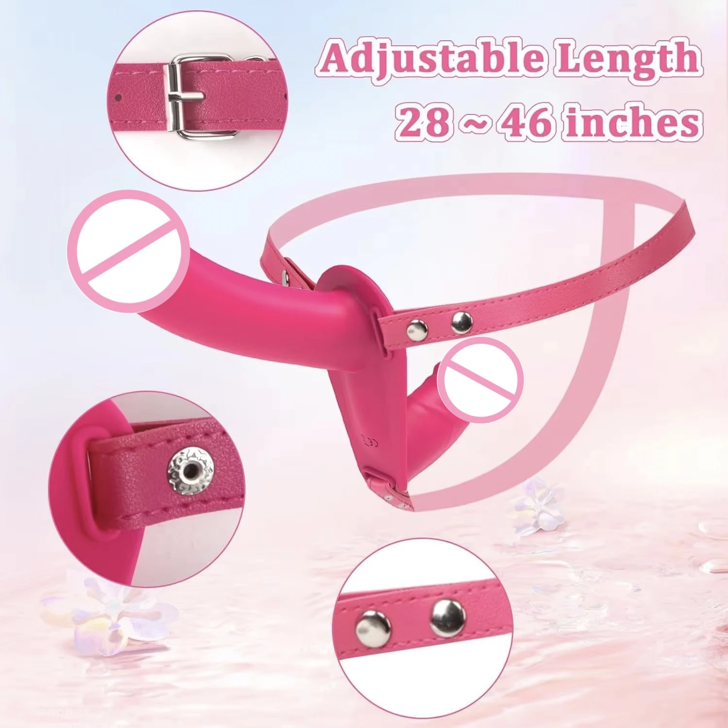 Vibrateur Dildo en Silicone à Télécommande Portable 10 Modes, Double Dildo en Silicone pour Femme et Couple, Jouets Sexuels pour Adultes